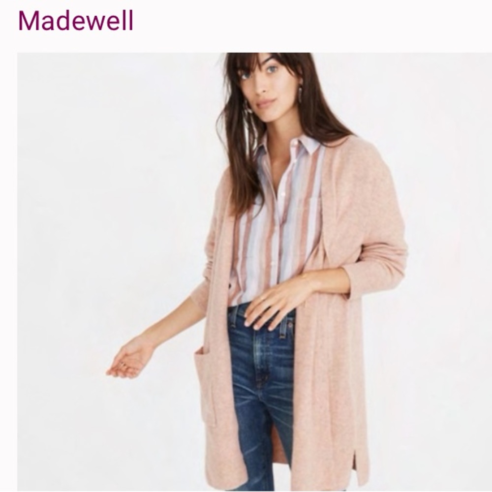 Madewell Wool alpaca over sized cardigan with pockets super soft and fuzzy